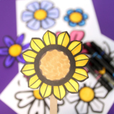 Flower Crafts & Coloring Pages for Kids