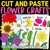 Flower Cut and Paste Craft Template Bundle