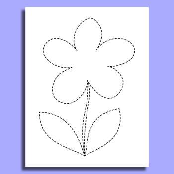 flower cut out template