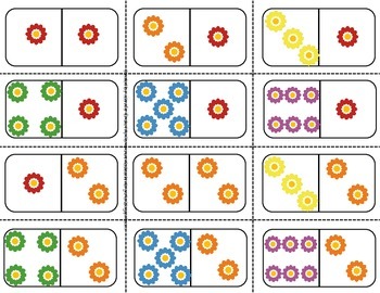 Flower Dominoes; Use For Addition, Joining Groups & Fact Families! CC ...