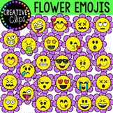 Flower Emoji Clipart  {Spring Clipart}