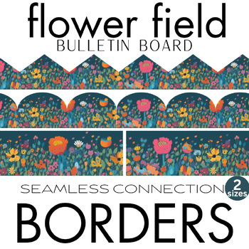 Flower Field Bulletin Board Border - Free by The Teacher's Corner