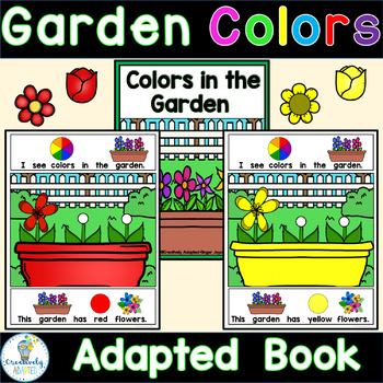 Preview of Flower Garden Colors Adapted Book PreK-2 ELL SPED