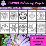 Flower Gem Coloring Pages