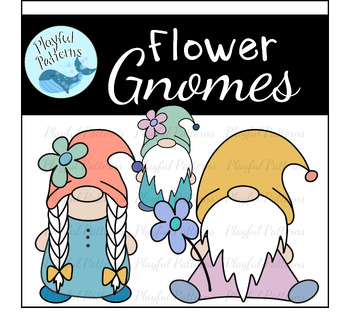 Preview of Flower Gnomes Clip Art:  Spring Clip Art, Flower Clip Art