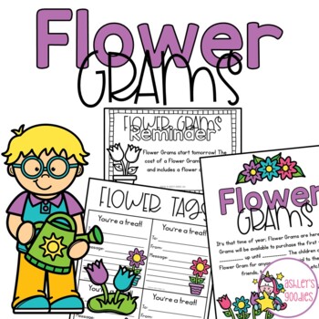 Flower Grams Fundraiser Packet by Ashley's Goodies | TPT
