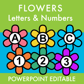 Preview of Flower Letters & Numbers Pack - Spring - Reading, Counting, Back to School