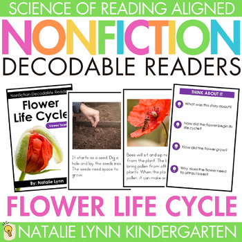 Preview of Flower Life Cycle of a Plant Differentiated Nonfiction Decodable Reader Science
