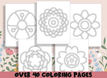 Simply Satisfying Large Print Coloring Book: Bold and Easy illustrations of  Flowers, mandalas, Foods, Birds, Desserts, still life and many more!