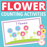 Preschool Spring Flower Math Numbers to 10 Book -  Garden 