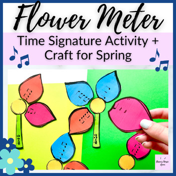 Preview of Flower Meter Sort for Spring Rhythm Elementary Music Centers