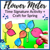 Flower Meter Sort for Spring Rhythm Elementary Music Centers