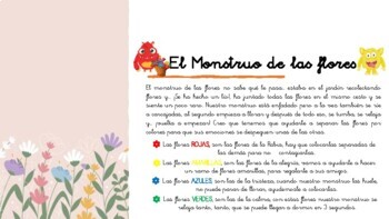 Flower Monster Colours sorting / Colores Monstruo Flores | TPT
