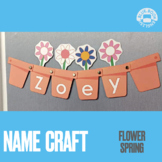 Flower Name Craft Spring Editable Class display Classroom 