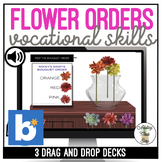 Flower Orders Drag & Drop Boom Cards