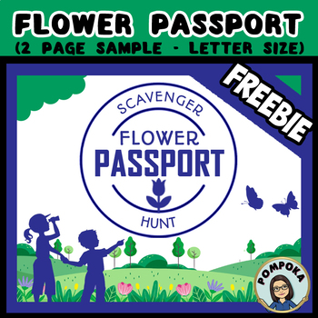Preview of Updated FREE FLOWER PASSPORT - Nature Walk - 2 page Sample - Letter Size
