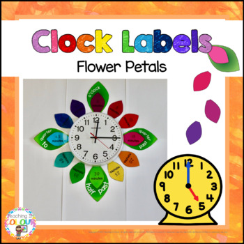 Preview of Flower Petal Clock Labels