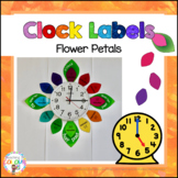 Flower Petal Clock Labels