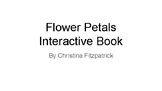 Flower Petals interactive book count 1-10 draw velcro Spec