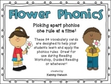 Flower Phonics: 24 Phonics Rules Cards for Reading and Spe