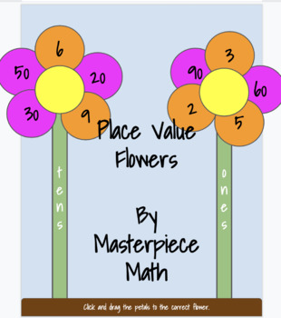 Preview of Flower Place Value-Tens and Ones