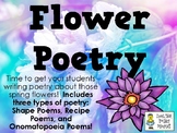 Flower Poetry - Writing Alphabet, Couplet, and Diamante Poetry