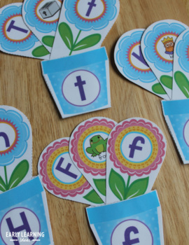 Flower Pot Alphabet and Beginning Sound Matching Activity | TpT