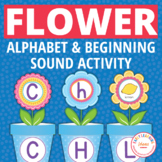 Preschool Spring Flower letters Alphabet letter names and 