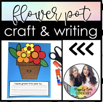 Preview of Flower Pot Craft and Writing | Primary Monthly Craft | May