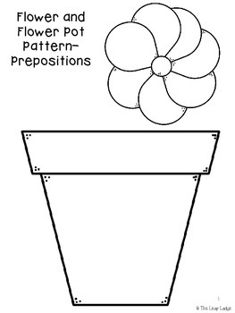 Flower Pot Prepositions by The LEAP Ladyz | Teachers Pay Teachers