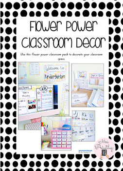 Preview of Flower Power Classroom Decor