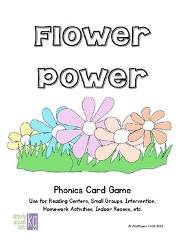 Preview of Flower Power Game- CVC Words full version