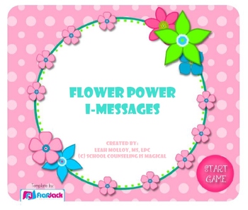 Preview of Flower Power I-Messages (Smart Board Game)