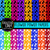 Flower Power Papers {Creative Clips Digital Clipart}