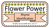 Flower Power Rhyme Identification and Matching Game