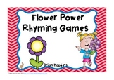 Rhyming Games - Literacy Center with Spring Flowers Theme