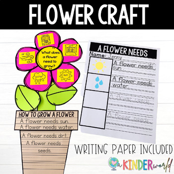 Flower Craft and Writing Packet by The Multicultural Classroom | TpT