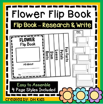 Preview of Flower Report, Science Flip Book Research Project, Spring Writing