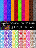 Flower Seal Papers {Creative Clips Digital Clipart}