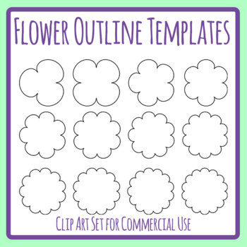 basic flower shape template
