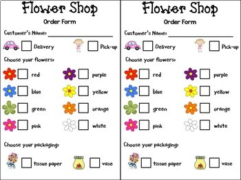 Flower Shop Dramatic Play Center by Alessia Albanese TPT