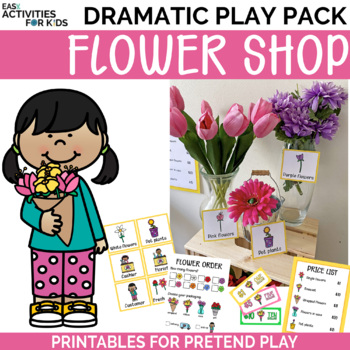 Preview of Flower Shop Dramatic Play Pack | Florist Pretend Play Printables