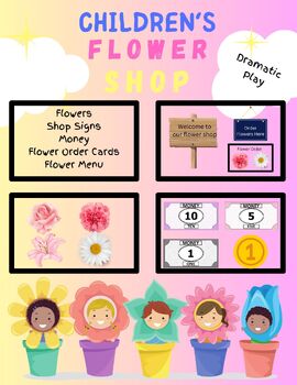 Preview of Flower Shop | Dramatic Play | Pretend Play | Spring Activity | Printable
