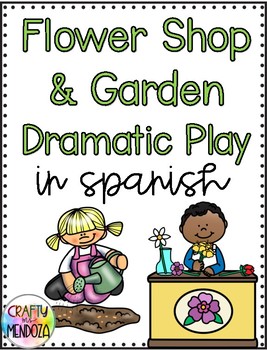 Preview of Flower Shop and Garden Dramatic Play Center in Spanish