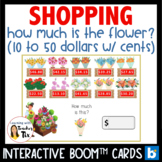 Flower Shopping 10 to 50 dollars with cents for Special Ed