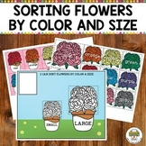 Preschool Flower Mats Sorting by Color and Size