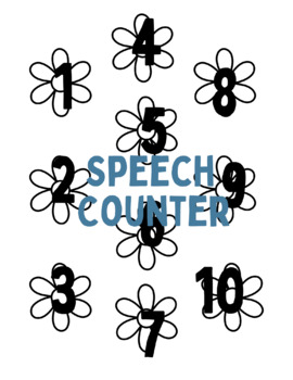 Preview of Flower Speech Counter