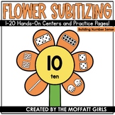 Flower Subitizing Number Sense 1-20 Center and Practice Pages!