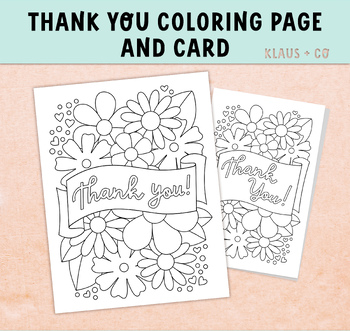 Flower Thank You Card by Klaus And Co Studio | TPT