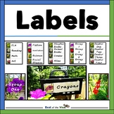 Flower-Themed Labels - Floral Classroom Labels - Editable 